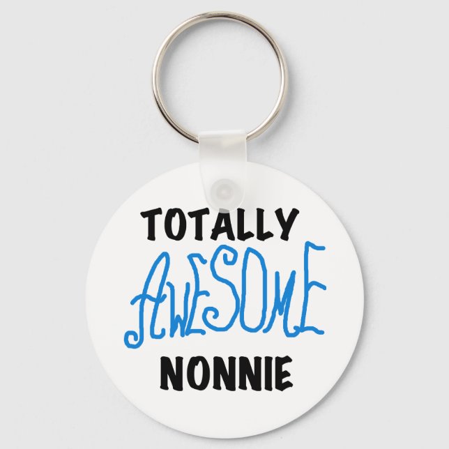 Ganz Phantastische Nonnie Blue Text Tshirts und Ge Schlüsselanhänger (Vorderseite)