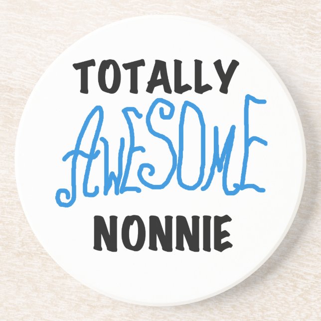 Ganz Phantastische Nonnie Blue Text Tshirts und Ge Untersetzer (Vorne)