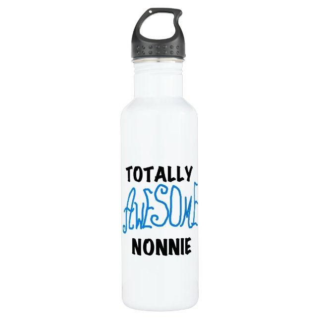 Ganz Phantastische Nonnie Blue Text Tshirts und Trinkflasche (Vorderseite)