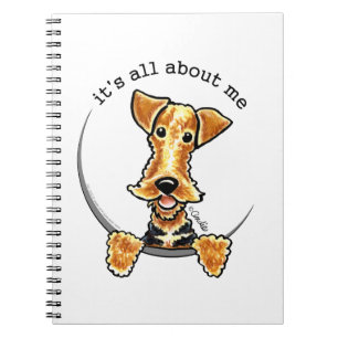 Ganz über Airedale Terrier Notizblock