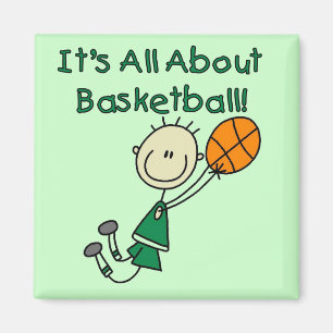 Ganz über Basketball-T-Shirts und Geschenke Magnet