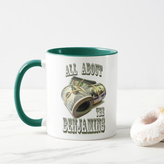 GANZ ÜBER DAS BENJAMINS TASSE (Mit Donut)