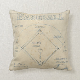 Ganz über das Spiel - Baseball Kissen
