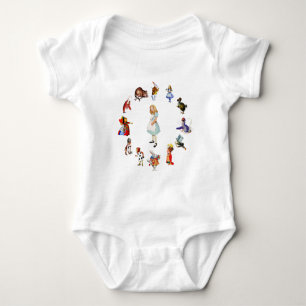 Ganz um Alicen im Wunderland Baby Strampler