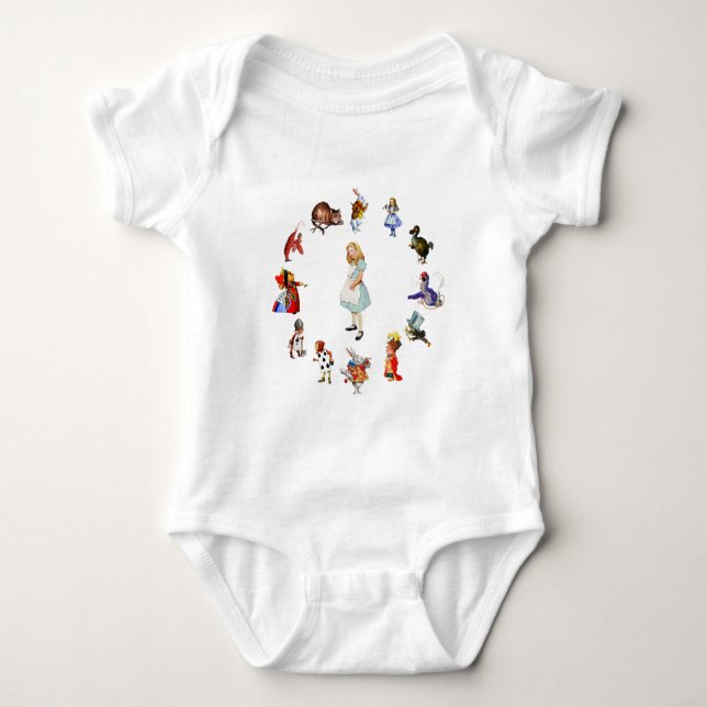 Ganz um Alicen im Wunderland Baby Strampler (Vorderseite)
