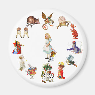 Ganz um Alicen im Wunderland Magnet