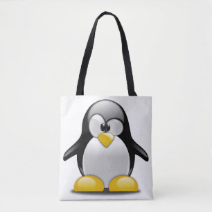 Ganz vorbei - Druck-Taschen-Tasche. Penguin. Tasche