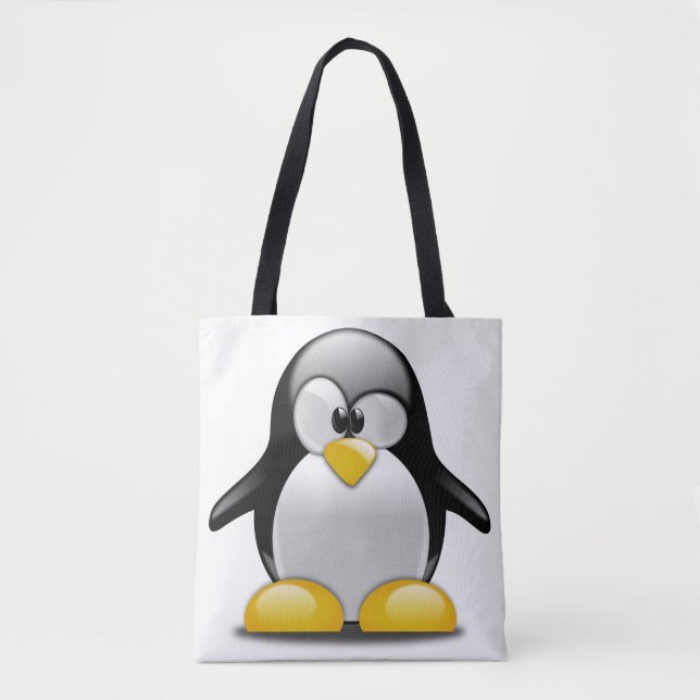 Ganz vorbei - Druck-Taschen-Tasche. Penguin. Tasche (Vorderseite)