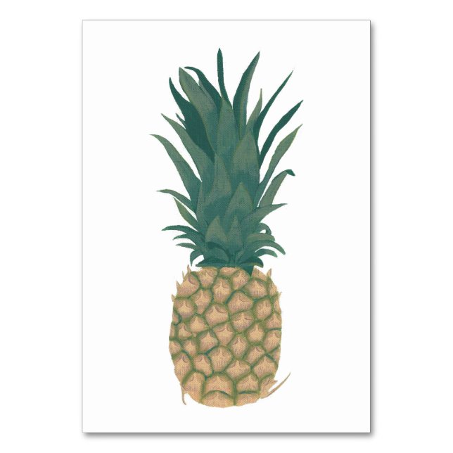 Ganze Ananas, die Flash-Karten für Erwachsene lese Tischnummer (Vorderseite)