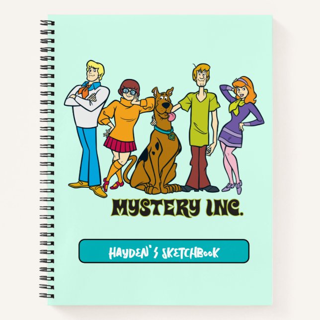 Ganze Gang 12 Mystery Inc Zeichnend Notizbuch (Vorderseite)