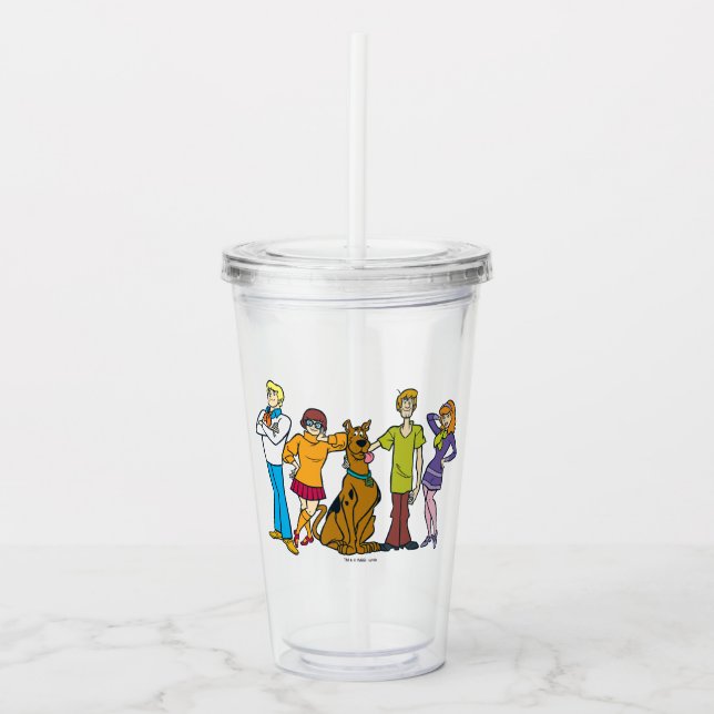 Ganze Gang 14 Mystery Inc. Acryltrinkbecher (Vorderseite)