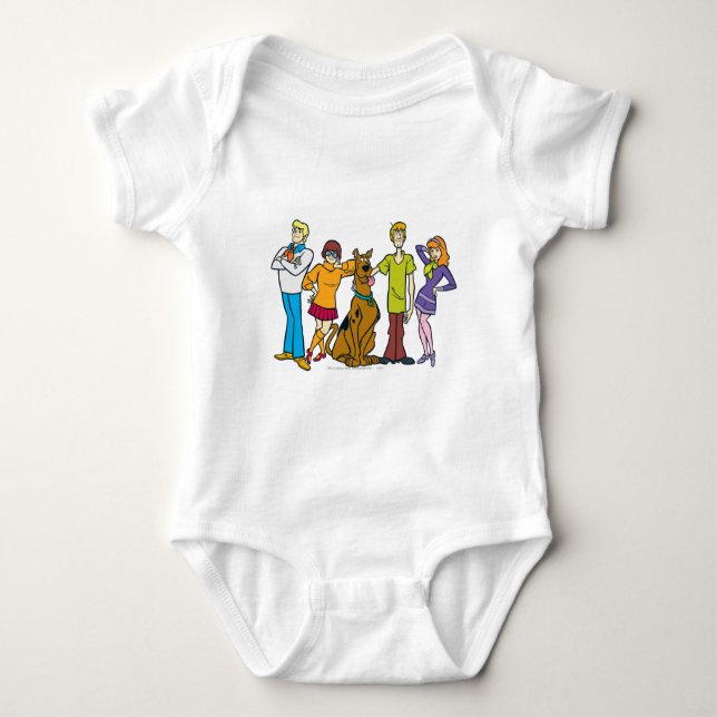 Ganze Gang 14 Mystery Inc. Baby Strampler (Vorderseite)