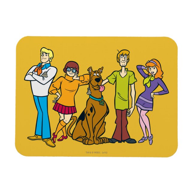 Ganze Gang 14 Mystery Inc. Magnet (Horizontal)