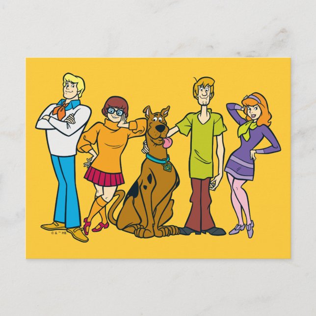 Ganze Gang 14 Mystery Inc. Postkarte (Vorderseite)