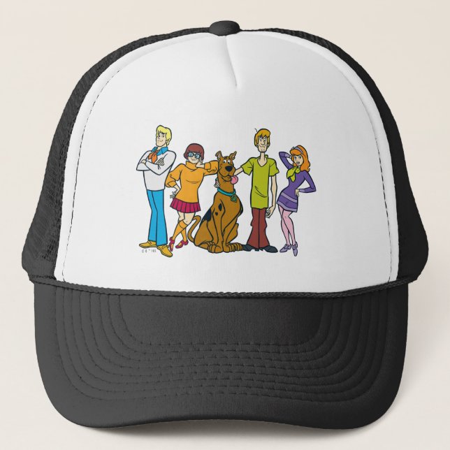 Ganze Gang 14 Mystery Inc. Truckerkappe (Vorderseite)