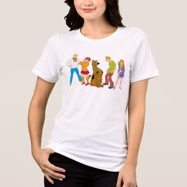 Ganze Gang 15 Mystery Inc. Tri-Blend Shirt (Vorderseite)