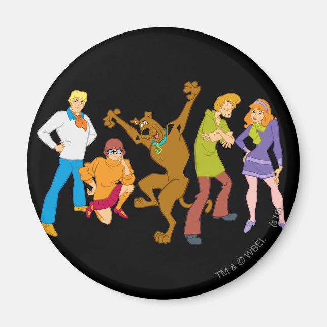 Ganze Gang 16 Mystery Inc. Magnet (Vorne)