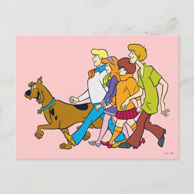 Ganze Gang 18 Mystery Inc. Postkarte (Vorderseite)