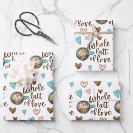 ganze Liebe, Umschlagpapier Geschenkpapier Set