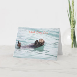 Ganze O'tta Liebe Floating Otter Weihnachtskarte Feiertagskarte