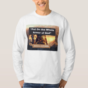 Ganze Rüstung Gottes - Langsamer weißer T - Shirt