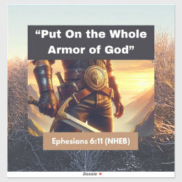 Ganze Rüstung Gottes - Vinyl-Aufkleber nach Maß ge Aufkleber