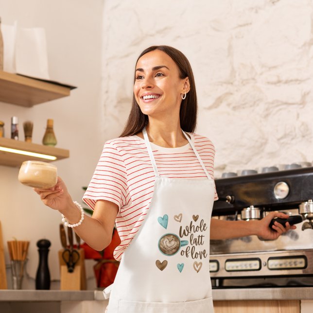 Ganze Schürze der Liebe (Give a whole latt of love with this cute apron! Perfect for Valentine's Day!)