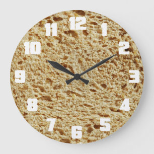 Ganzes Korn-Brot Große Wanduhr