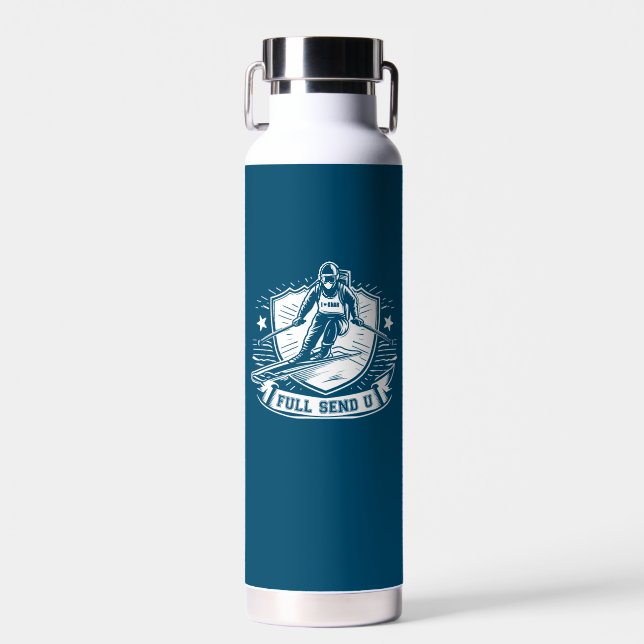 Ganzes Schifahren an der Universität Trinkflasche (Vorne)