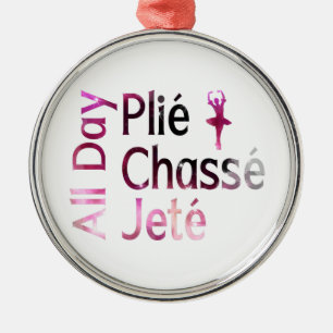 Ganztägig Plie, Chasse, Jete ~ Ballett-Design Ornament Aus Metall
