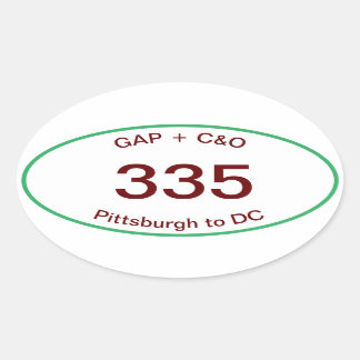 GAP + C&O Canal oval Aufkleber