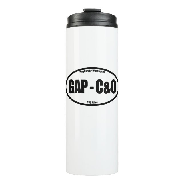 GAP - C&O Towpath Oval Thermosbecher (Vorderseite)