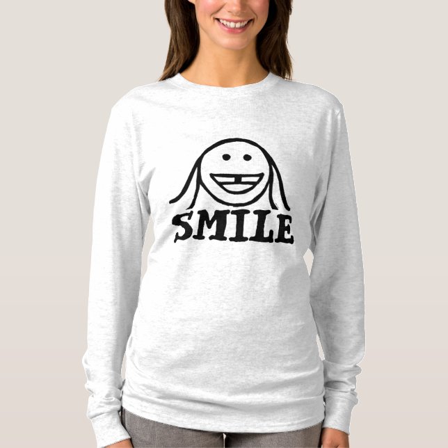Gap zahngirl, Smile Ladys T - Shirt (Vorderseite)