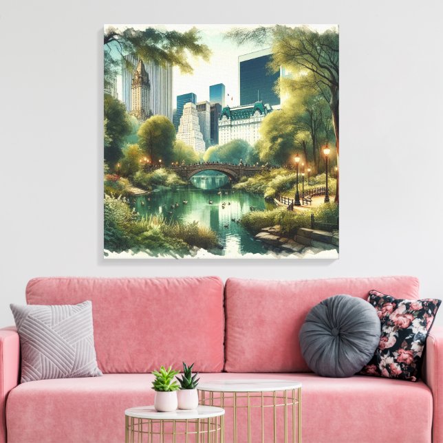 Gapstow Bridge Central Park New York City Leinwanddruck (Insitu (Wohnzimmer))