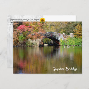 Gapstow Bridge, Central Park, NYC - Carte postale 