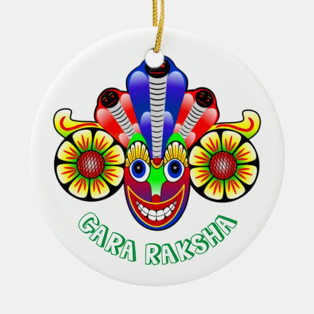 Gara Raksha Sri Lanka Demon Design Ornament (Vorne)
