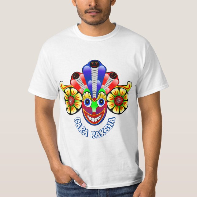 Gara yaka Sri Lanka démon design T-Shirt (Devant)