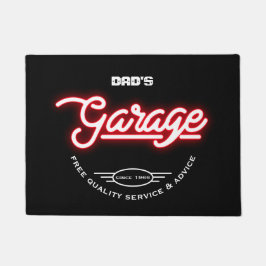Garage beliebiger Name Slogan oder Sprichwort Retr Fußmatte