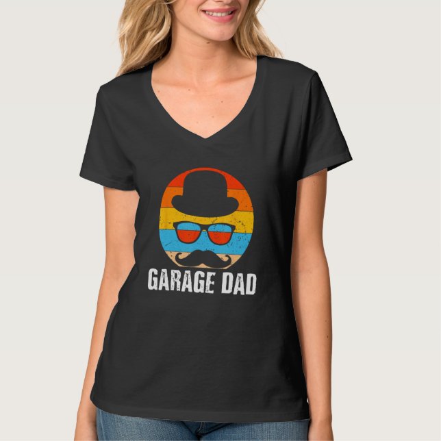 Garage Dad Car  Daddy Car Enthusiast Father Lifest T-Shirt (Vorderseite)