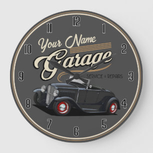 Garage de bâton de rue personnalisé Grande horloge
