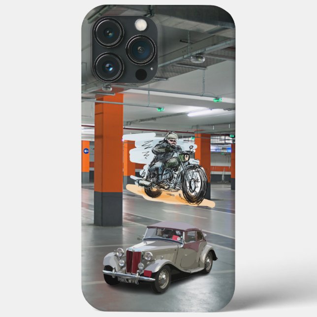Garage Design Slim Fit iPhone Case | iPhone case (Rückseite)