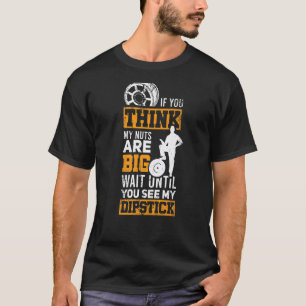 Garage Diesel Flugzeug Auto Mechaniker Meine Nüsse T-Shirt