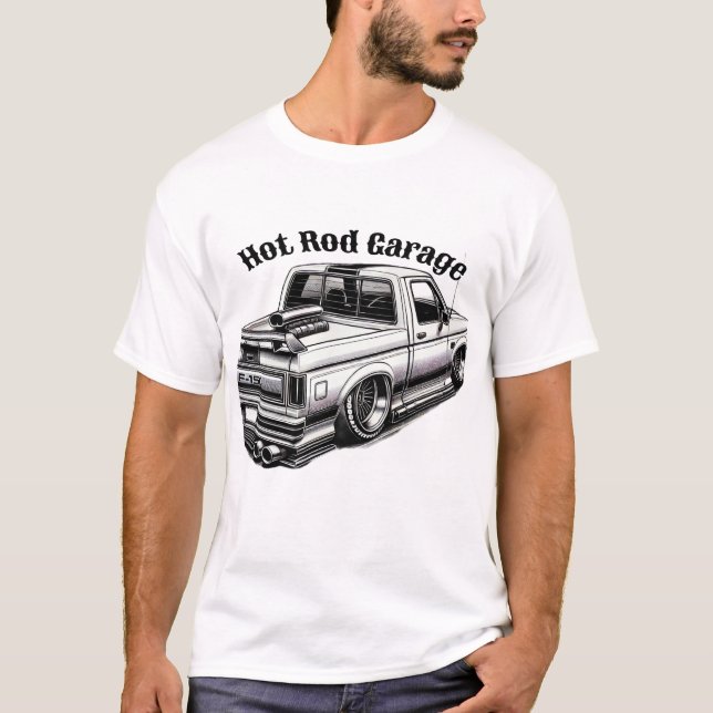 Garage für frisierte Autos T-Shirt (Vorderseite)