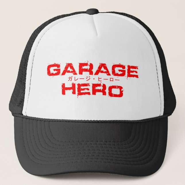 Garage Hero Baseball Cap Truckerkappe (Vorderseite)