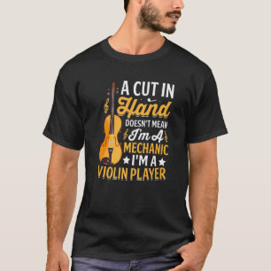 Garage Ich bin ein Geigenspieler kein Mechaniker L T-Shirt