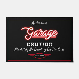 Garage irgendeinen Namen Funny Sprichwort Cars Red Fußmatte