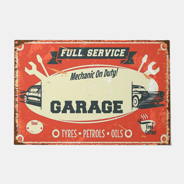 Garage Mechanische Türmatte, Begrüßungsmatte Fußmatte (Vorderseite)