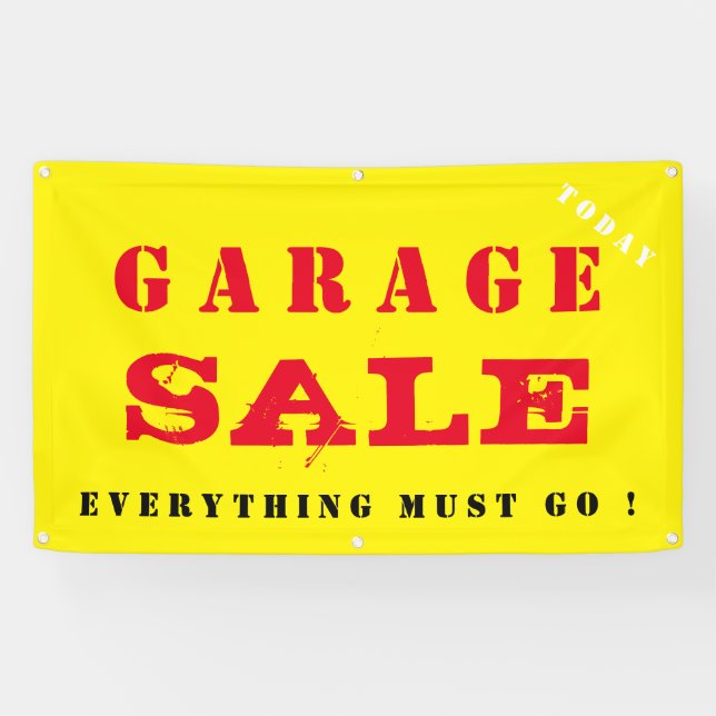 Garage Sale Banner (Horizontal)