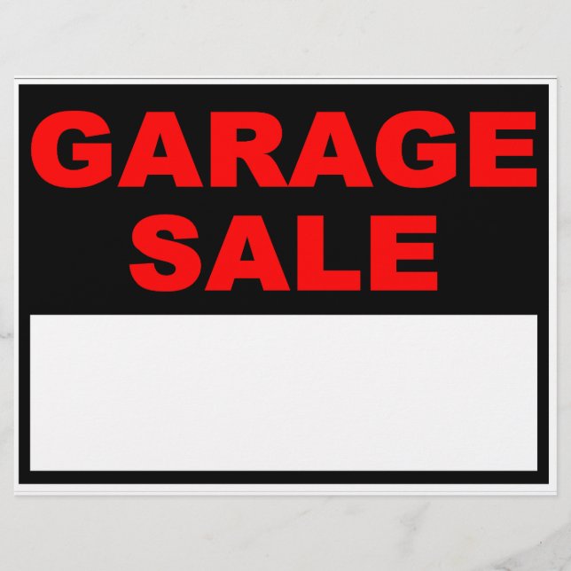 Garage Sale Flyer (Vorne)
