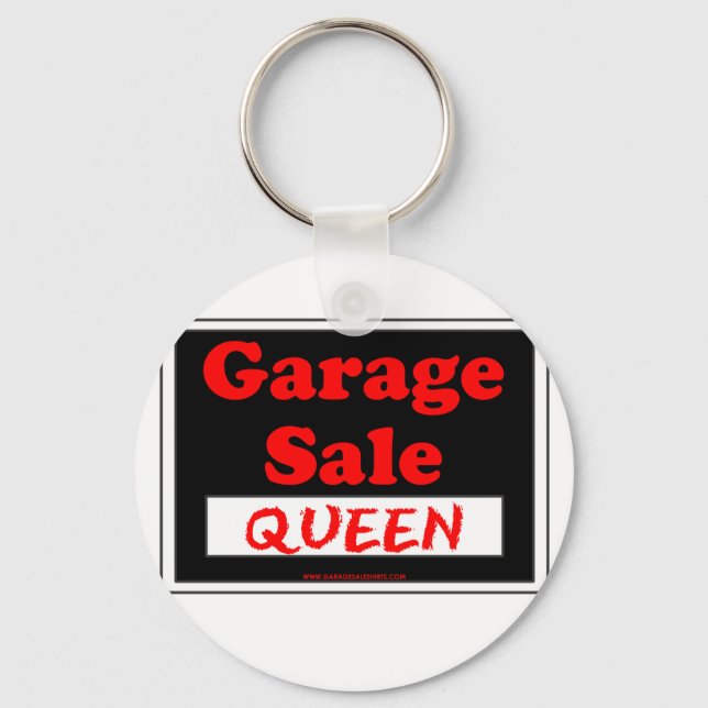 Garage Sale Queen Schlüsselanhänger (Vorderseite)